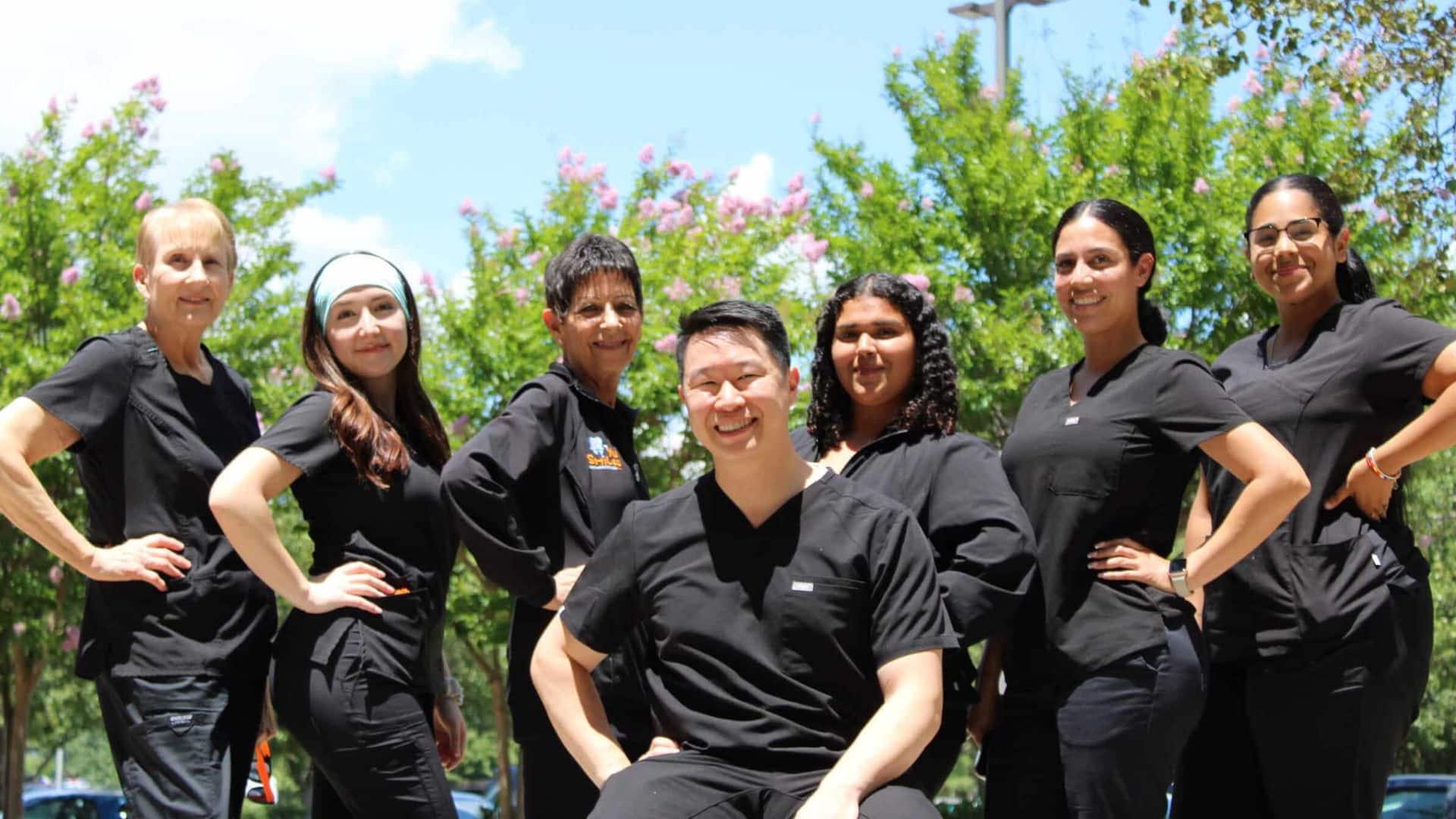 Dr. Yu and his staff at Yu Smiles Orthodontics in Gaithersburg, MD